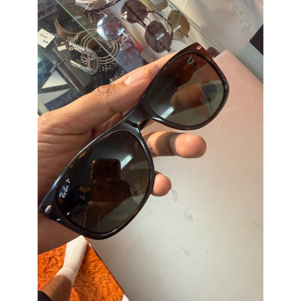 Ray-Ban RB2132 New Wayfarer Polarized Sunglasses  902/58 58mm Italy